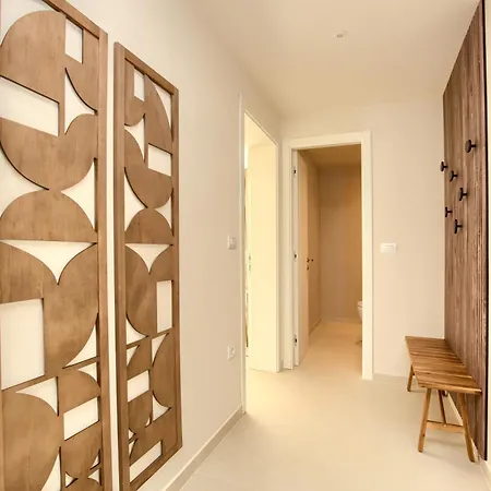 Japandi Sea View 3br Apartment, Pomer, 5 Min Walk To 포메르